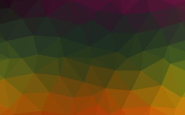 Çizgileri ve üçgenleri olan vektörsüz bir düzen. Soyut arkaplanda renkli eğimli üçgenler