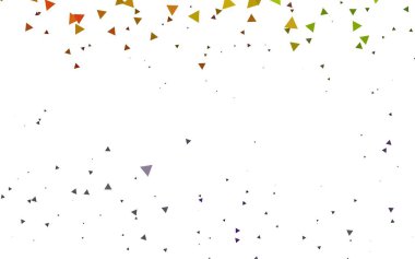 Çizgileri ve üçgenleri olan vektörsüz bir düzen. Soyut arkaplanda renkli eğimli üçgenler