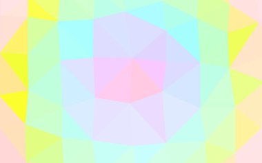 Çizgileri ve üçgenleri olan vektörsüz bir düzen. Soyut arkaplanda renkli eğimli üçgenler