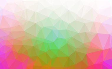 Çizgileri ve üçgenleri olan vektörsüz bir düzen. Soyut arkaplanda renkli eğimli üçgenler