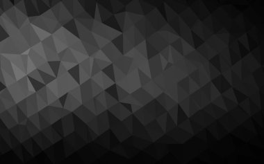 Çizgileri ve üçgenleri olan vektörsüz bir düzen. Soyut arkaplanda renkli eğimli üçgenler