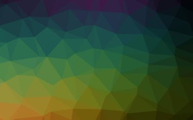 Çizgileri ve üçgenleri olan vektörsüz bir düzen. Soyut arkaplanda renkli eğimli üçgenler