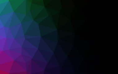 Çizgileri ve üçgenleri olan vektörsüz bir düzen. Soyut arkaplanda renkli eğimli üçgenler