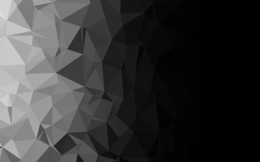 Çizgileri ve üçgenleri olan vektörsüz bir düzen. Soyut arkaplanda renkli eğimli üçgenler