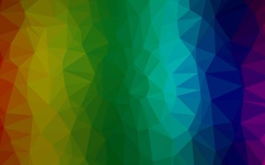 Çizgileri ve üçgenleri olan vektörsüz bir düzen. Soyut arkaplanda renkli eğimli üçgenler