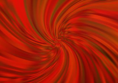 Kırmızı tonlardaki kıvrımlı ışık ışınları vektörün parlak arkaplanı bulanıklaştırdı. Eğilimli modern illüstrasyon