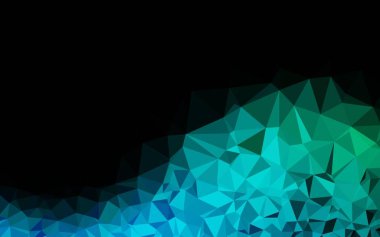 Çizgileri ve üçgenleri olan vektörsüz bir düzen. Soyut arkaplanda renkli eğimli üçgenler