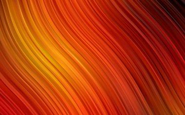 Farklı şekil ve renklerdeki bulanık dalga çizgileri. Gradyanı olan belirsiz soyut bir illüstrasyon.