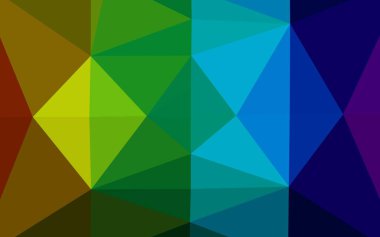 Çizgileri ve üçgenleri olan vektörsüz bir düzen. Soyut arkaplanda renkli eğimli üçgenler