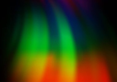 Kavisli ışık ışınları vektörü soyut parlak arkaplanı bulanıklaştırdı. Eğilimli modern illüstrasyon