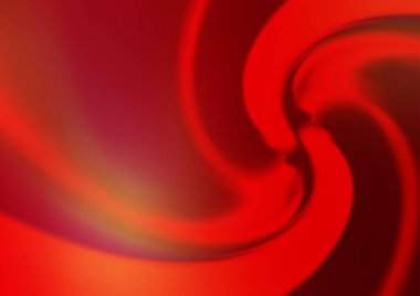 Kırmızı tonlardaki kıvrımlı ışık ışınları vektörün parlak arkaplanı bulanıklaştırdı. Eğilimli modern illüstrasyon