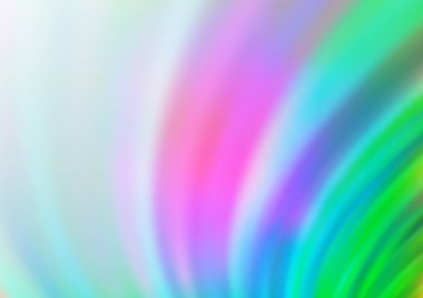 Kavisli ışık ışınları vektörü soyut parlak arkaplanı bulanıklaştırdı. Eğilimli modern illüstrasyon