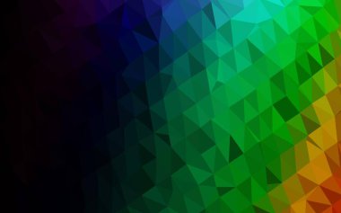 Çizgileri ve üçgenleri olan vektörsüz bir düzen. Soyut arkaplanda renkli eğimli üçgenler