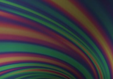 Kavisli ışık ışınları vektörü soyut parlak arkaplanı bulanıklaştırdı. Eğilimli modern illüstrasyon