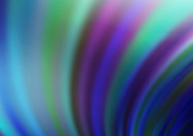 Kavisli ışık ışınları vektörü soyut parlak arkaplanı bulanıklaştırdı. Eğilimli modern illüstrasyon