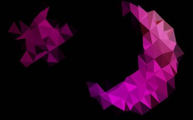 Çizgileri ve üçgenleri olan vektörsüz bir düzen. Soyut arkaplanda renkli eğimli üçgenler