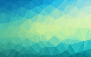 Çizgileri ve üçgenleri olan vektörsüz bir düzen. Soyut arkaplanda renkli eğimli üçgenler