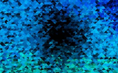 Çizgileri ve üçgenleri olan vektörsüz bir düzen. Soyut arkaplanda renkli eğimli üçgenler