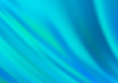 Mavi tondaki kıvrımlı ışık ışınları vektörün parlak arkaplanı bulanıklaştırdı. Eğilimli modern illüstrasyon