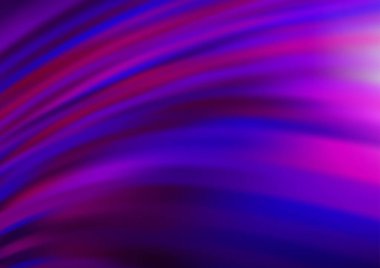 Kavisli ışık ışınları vektörü soyut parlak arkaplanı bulanıklaştırdı. Eğilimli modern illüstrasyon