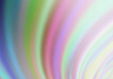 Kavisli ışık ışınları vektörü soyut parlak arkaplanı bulanıklaştırdı. Eğilimli modern illüstrasyon