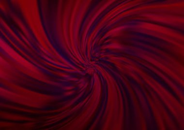 Kırmızı tonlardaki kıvrımlı ışık ışınları vektörün parlak arkaplanı bulanıklaştırdı. Eğilimli modern illüstrasyon