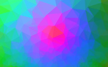 Çizgileri ve üçgenleri olan vektörsüz bir düzen. Soyut arkaplanda renkli eğimli üçgenler