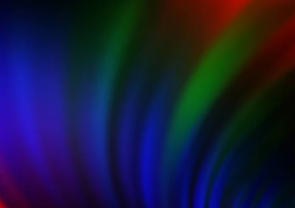 Gebogene Lichtstrahlen Dunklen Tönen Vektor Verschwommenen Glanz Abstrakten Hintergrund Moderne — Stockvektor
