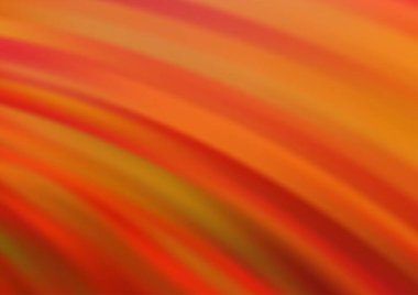 Kırmızı tonlardaki kıvrımlı ışık ışınları vektörün parlak arkaplanı bulanıklaştırdı. Eğilimli modern illüstrasyon