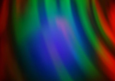 Mavi tondaki kıvrımlı ışık ışınları vektörün parlak arkaplanı bulanıklaştırdı. Gradyan ile modern illüstrasyon şablonu