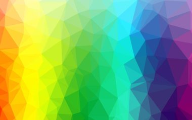 Çizgileri ve üçgenleri olan vektörsüz bir düzen. Soyut arkaplanda renkli eğimli üçgenler