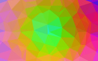 Çizgileri ve üçgenleri olan vektörsüz bir düzen. Soyut arkaplanda renkli eğimli üçgenler