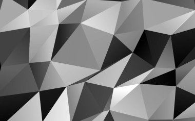 Çizgileri ve üçgenleri olan vektörsüz bir düzen. Soyut arkaplanda renkli eğimli üçgenler