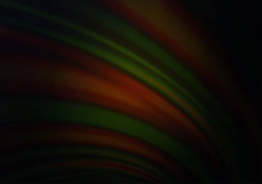 Karanlık tonlardaki kıvrımlı ışık ışınları vektörleri soyut parlak arkaplanı bulanıklaştırdı. Eğilimli modern illüstrasyon