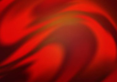 Kırmızı tonlardaki kıvrımlı ışık ışınları vektörün parlak arkaplanı bulanıklaştırdı. Eğilimli modern illüstrasyon
