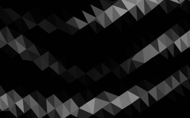 Çizgileri ve üçgenleri olan vektörsüz bir düzen. Soyut arkaplanda renkli eğimli üçgenler