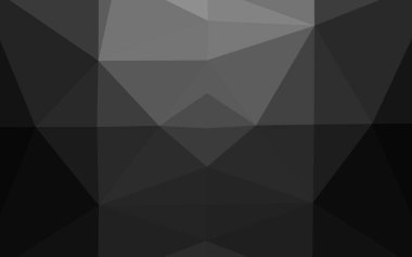 Çizgileri ve üçgenleri olan vektörsüz bir düzen. Soyut arkaplanda renkli eğimli üçgenler