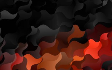 Farklı şekil ve renklerdeki bulanık dalga çizgileri. Gradyanı olan belirsiz soyut bir illüstrasyon.