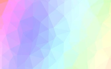 Çizgileri ve üçgenleri olan vektörsüz bir düzen. Soyut arkaplanda renkli eğimli üçgenler