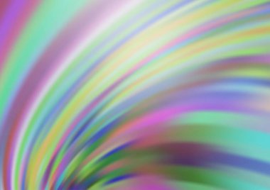 Kavisli ışık ışınları vektörü soyut parlak arkaplanı bulanıklaştırdı. Eğilimli modern illüstrasyon