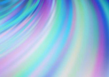 Kavisli ışık ışınları vektörü soyut parlak arkaplanı bulanıklaştırdı. Eğilimli modern illüstrasyon