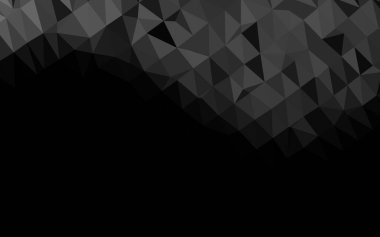 Çizgileri ve üçgenleri olan vektörsüz bir düzen. Soyut arkaplanda renkli eğimli üçgenler