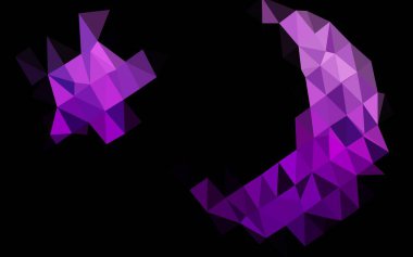 Çizgileri ve üçgenleri olan vektörsüz bir düzen. Soyut arkaplanda renkli eğimli üçgenler