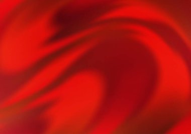 Kırmızı tonlardaki kıvrımlı ışık ışınları vektörün parlak arkaplanı bulanıklaştırdı. Eğilimli modern illüstrasyon