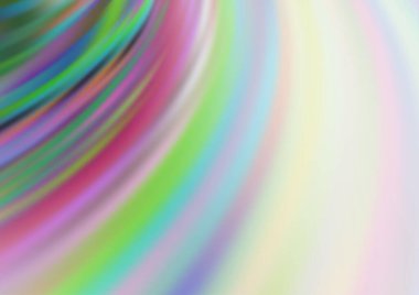 Kavisli ışık ışınları vektörü soyut parlak arkaplanı bulanıklaştırdı. Eğilimli modern illüstrasyon