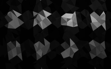 Çizgileri ve üçgenleri olan vektörsüz bir düzen. Soyut arkaplanda renkli eğimli üçgenler