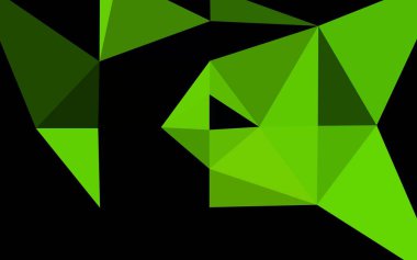 Çizgileri ve üçgenleri olan vektörsüz bir düzen. Soyut arkaplanda renkli eğimli üçgenler