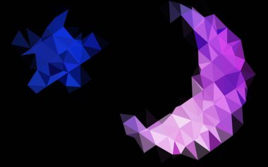 Çizgileri ve üçgenleri olan vektörsüz bir düzen. Soyut arkaplanda renkli eğimli üçgenler