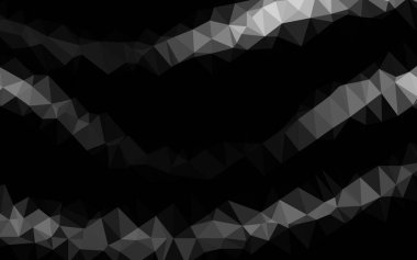 Çizgileri ve üçgenleri olan vektörsüz bir düzen. Soyut arkaplanda renkli eğimli üçgenler