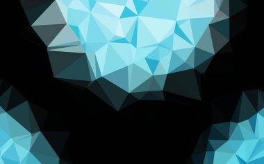 Çizgileri ve üçgenleri olan vektörsüz bir düzen. Soyut arkaplanda renkli eğimli üçgenler